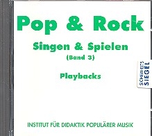 Pop und Rock - Singen und Spielen Band 3 CD mit Playbacks