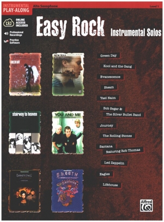 Easy Rock Instrumental Solos (+Online Audio) for alto saxophone