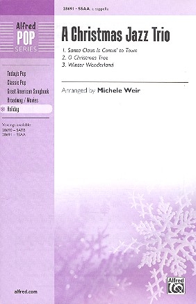 A Christmas Jazz Trio for female choris a cappella score