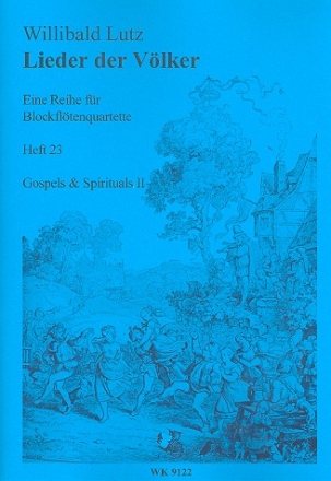 Lieder der Vlker Band 23  - USA fr 4 Blockflten Partitur