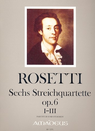 6 Streichquartette op.6 Band 1 (N.1-3)  Partitur und Stimmen