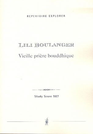 Vieille prire bouddhique pour tnor, choers et orchestre Studienpartitur