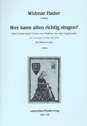 Wer kann allen richtig singen fr Mnnerchor a cappella Partitur