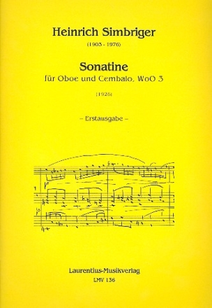 Sonatine WoO3 fr Oboe und Cembalo