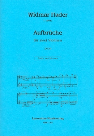 Aufbrche fr 2 Violinen Partitur und Stimmen