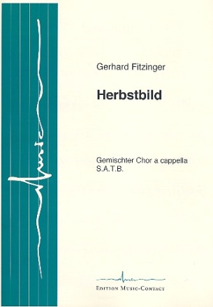 Herbstbild fr gem Chor a cappella Partitur