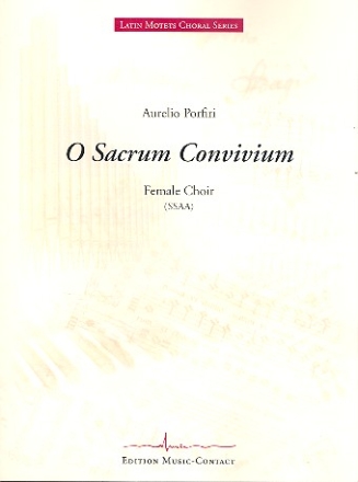 O Sacrum Convivium fr Frauenchor a cappella Partitur