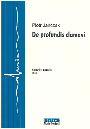 De profundis clamavi fr Mnnerchor a cappella Partitur