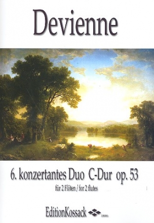 Konzertantes Duo Nr.6 C-Dur op.53 fr 2 Flten Partitur und Stimmen
