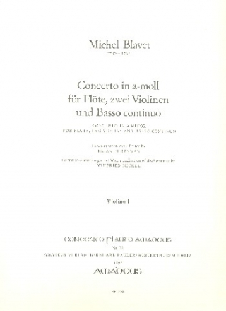 Concerto a-Moll fr Flte, 2 Violinen und Bc Violine 1