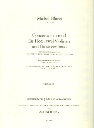 Concerto a-Moll fr Flte, 2 Violinen und bc Violine 2
