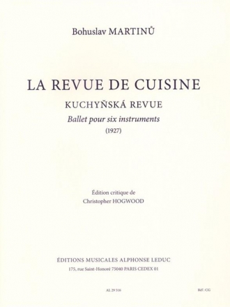 La Revue de Cuisine ballet pour 6 instruments (Klar, Fag, Trp, Vl, Vc, Klav) partition+parties (1927)