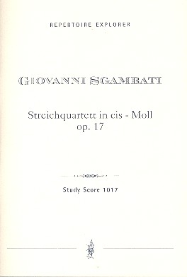 Streichquartett cis-Moll op.17 Studienpartitur