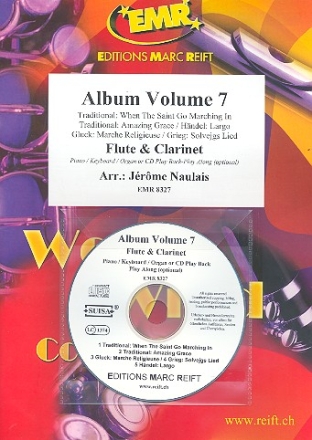 Album vol.7 (+CD) for flute and clarinet (piano/keyboard/organ ad lib) 2 scores