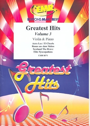 Greatest Hits Band 3: fr Violine und Klavier (Percussion ad lib)