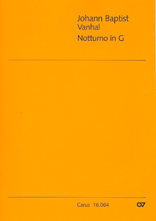 Notturno G-Dur fr 2 Flten, 2 Violinen und Violoncello Partitur