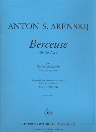 Berceuse op.30,3 fr Violine und Klavier