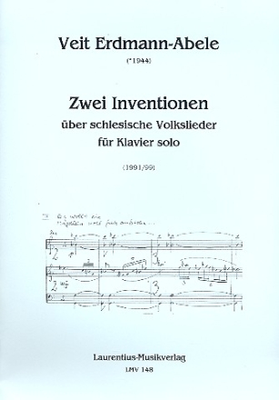 2 Inventionen ber schlesische Volkslieder fr Klavier