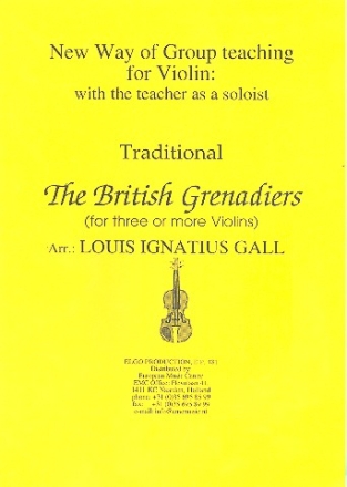 The British Grenadiers: for 3 violins (ensemble) score and parts