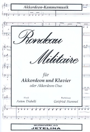 Rondeau militaire fr Akkordeon und Klavier 2 Spielpartituren