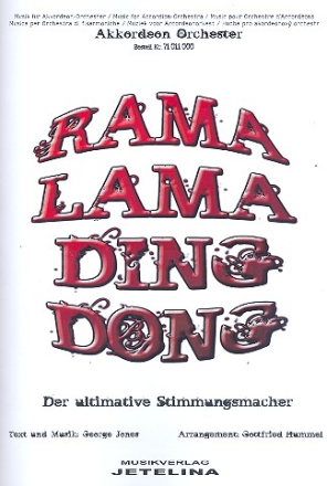 Rama lama ding dong: fr Akkordeonorchester Partitur