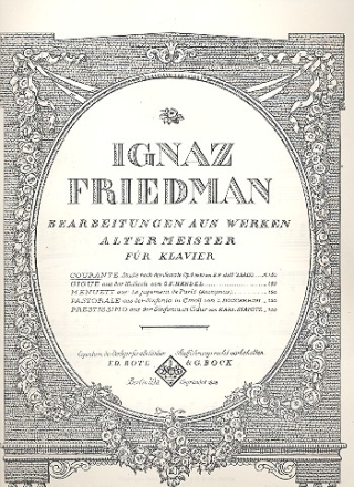 Courante nach der Sonate op.4 von E.F. dall'Abaco fr Klavier