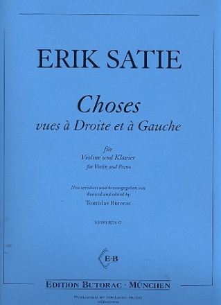 Choses vues a Droite et a Gauche fr Violine und Klavier