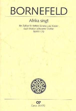 Afkrika singt BoWV170 fr Gesang (tief) und Klavier