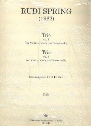 Trio op.8 für Violine, Viola und Violoncello Stimmen im Set