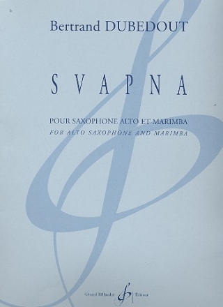 Svapna pour saxophone et marimba