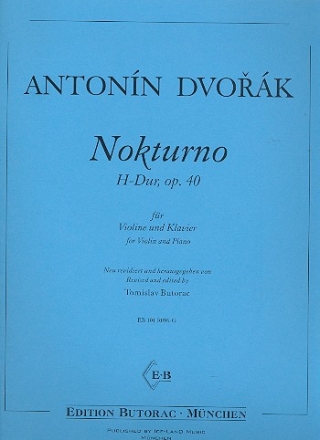 Nokturno H-Dur op.40 fr Violine und Klavier