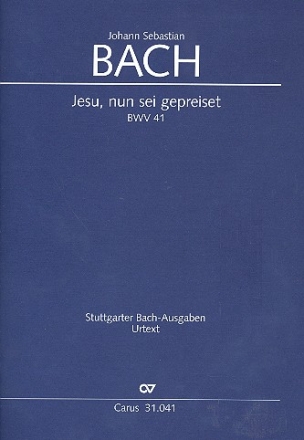 Jesu nun sei gepreiset Kantate Nr.41 BWV41 Partitur (dt/en)