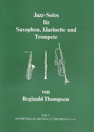 Jazz-Solos Band 2 fr Saxophon (Trompete, Klarinette)