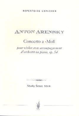 Konzert a-Moll op.54 fr Violine und Orchester (Klavier) Studienpartitur