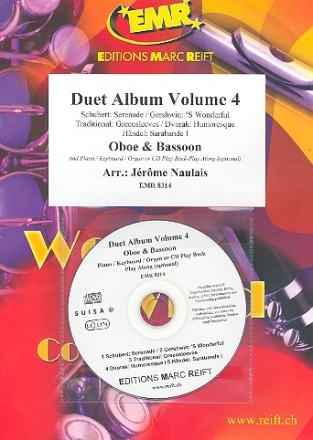 Duet Album vol.4 (+CD) for oboe and bassoon (piano/keyboard/organ ad lib)