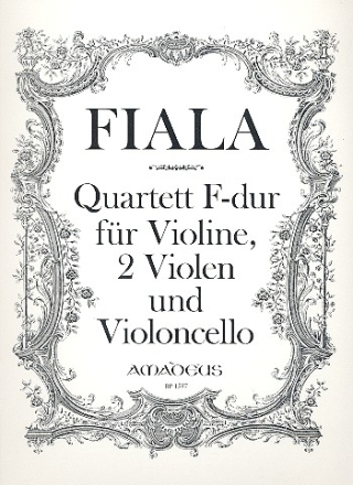 Quartett F-Dur fr Violine, 2 Violen und Violoncello Partitur und Stimmen