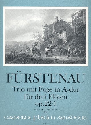 Trio A-Dur op.22,1 fr 3 Flten Partitur und Stimmen