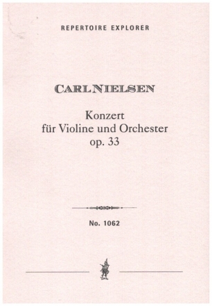 Konzert op.33 fr Violine und Orchester Studienpartitur