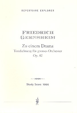 Zu einem Drama op.82 fr Orchester Studienpartitur