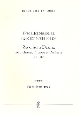 Zu einem Drama op.82 fr Orchester Studienpartitur
