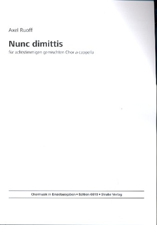 Nunc dimittis fr gem Chor a cappella Partitur