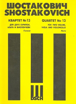 Streichquartett b-Moll Nr.13 op.138  Stimmen