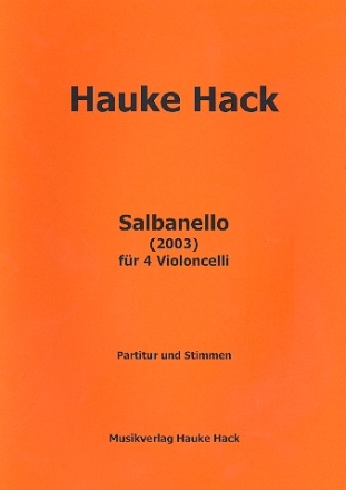 Salbanello fr 4 Violoncelli Partitur und Stimmen