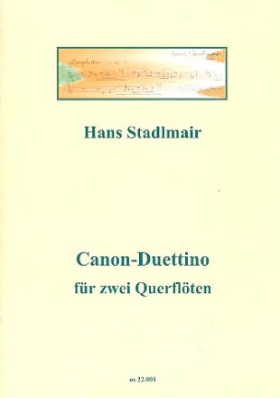 Canon-Duettino fr 2 Flten Partitur und Stimmen