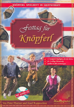 Festtag fr Knpferl (+CD) fr Steirische Harmonika in Griffschrift