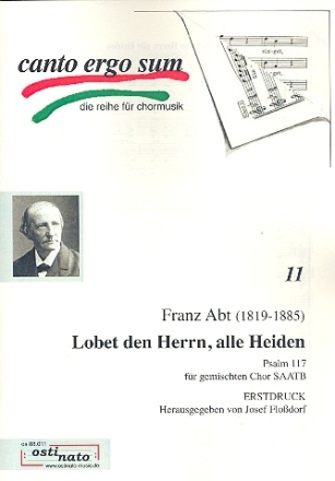 Lobet den Herrn alle Heiden fr gem Chor a cappella Partitur