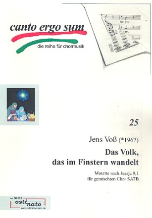 Das Volk das im Finster wandelt fr gem Chor a cappella Partitur