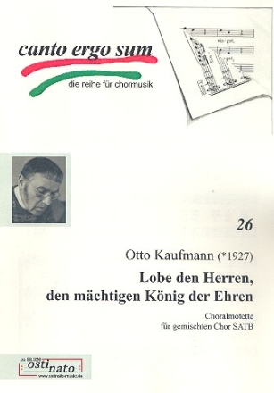 Lobe den Herren den mchtigen Knig der Ehren fr gem Chor a cappella Partitur