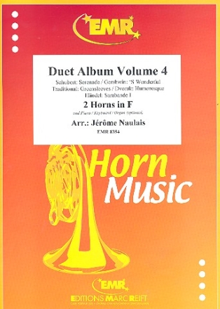 Duet Album vol.4 for 2 horns in F (piano/keyboard/organ ad lib) 2 scores