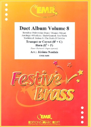 Duet Album vol.8 for trumpet (cornet) and horn (piano/keyboard/organ ad lib) 2 scores